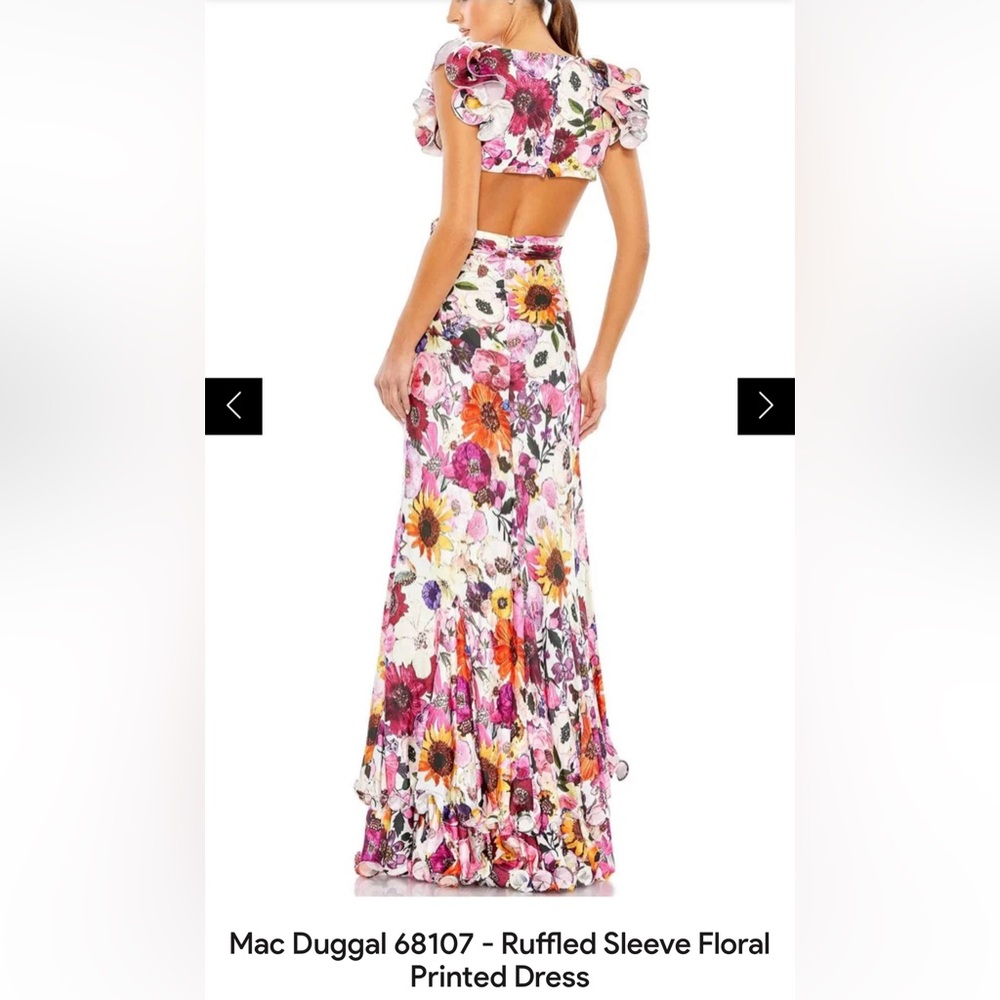 Mac Duggal Floral Gown - Picture 2 of 6